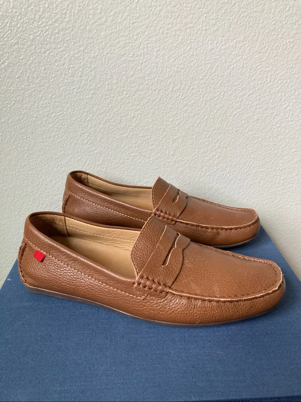 Marc Joseph New York Union Street 2.0 Penny loafers Calf Leather Cognac 9.5